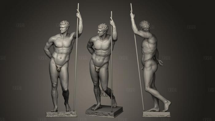 Hellenistic Prince stl model for CNC